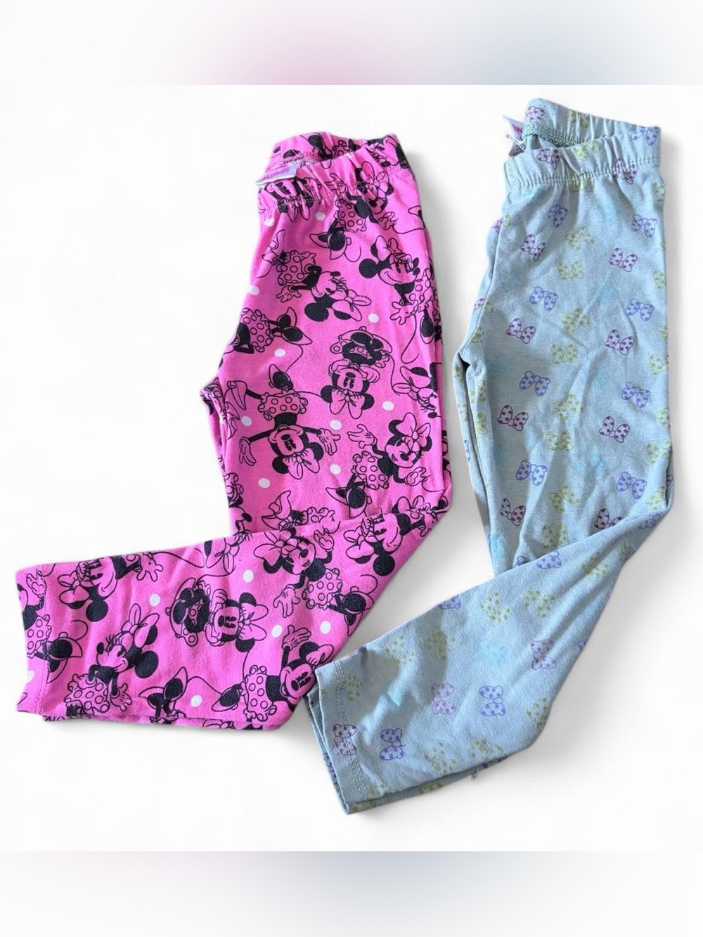 Disney Minnie Mouse girls 2 leggings bundle Sz 5